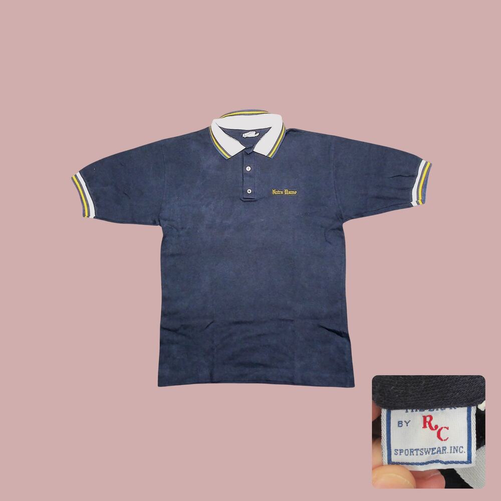 Title: Vintage Notre Dame Boxy Oversized Polo Shirt Womens L